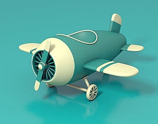 C4D教程教你从头制作3D卡通小飞机模型